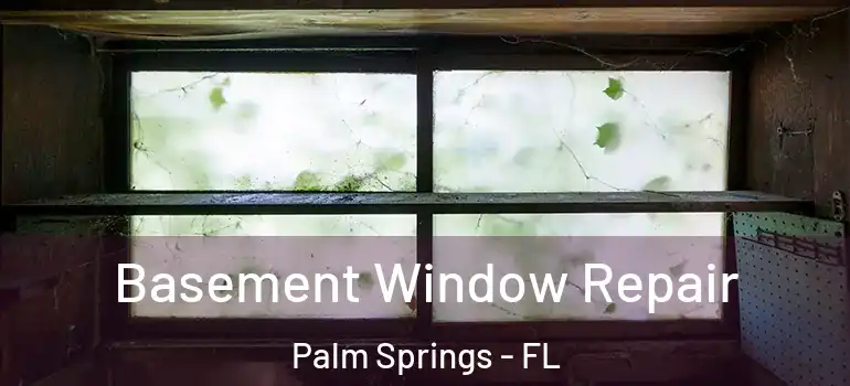  Basement Window Repair Palm Springs - FL