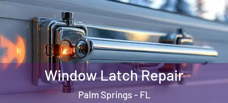  Window Latch Repair Palm Springs - FL