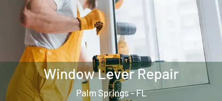  Window Lever Repair Palm Springs - FL